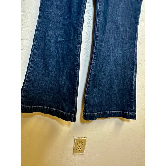 Rolla’s Eastcoast Flare High Rise Flared Jeans Blue Size 30 (Aussie 12) Retro 70 - Picture 4 of 9